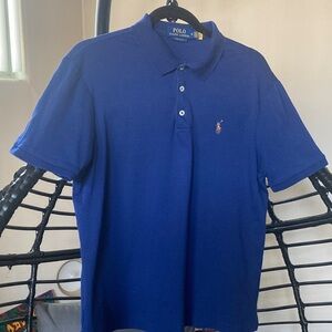 Polo by Ralph Lauren Cobalt Blue Short-Sleeve Polo with Embroidered Pony